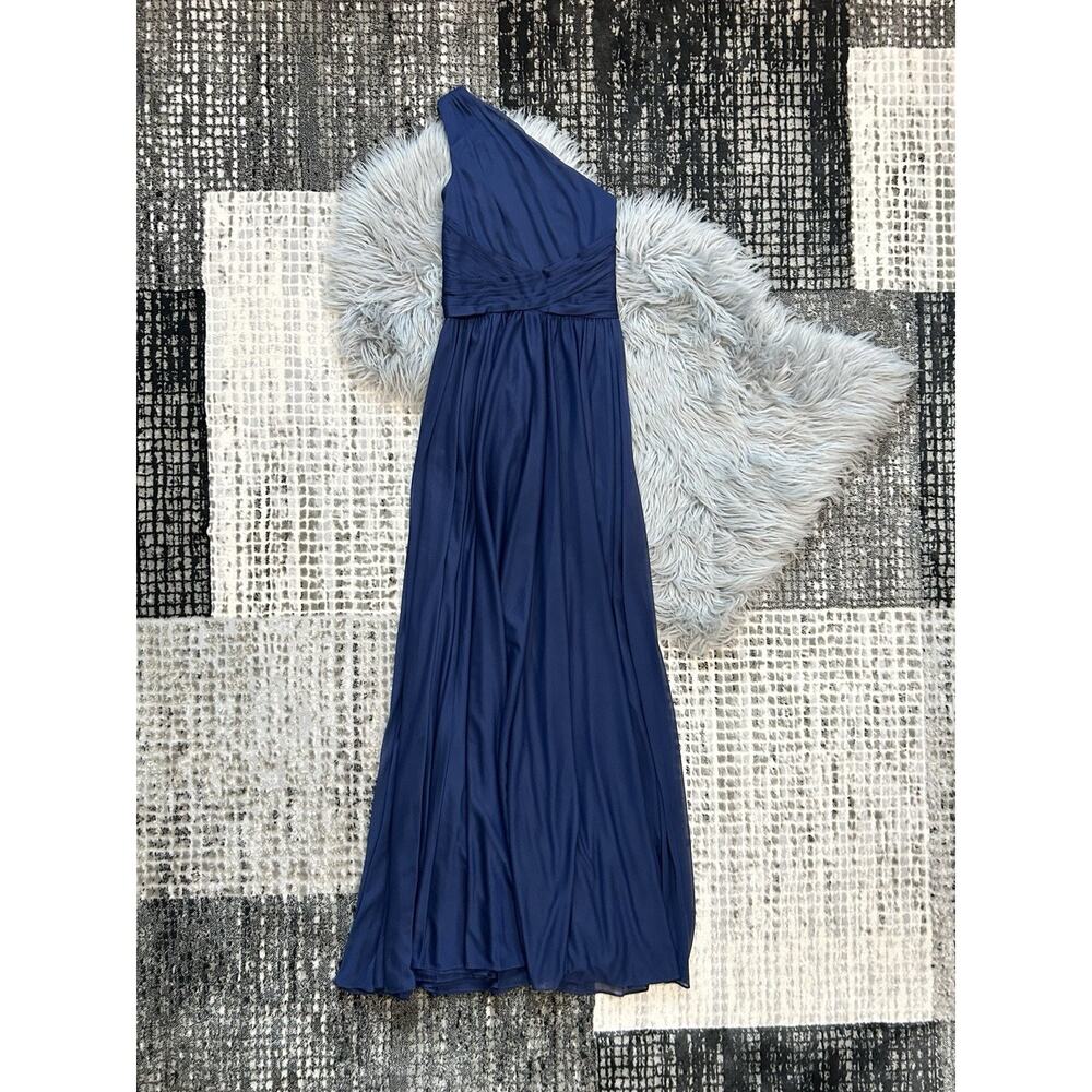 David's Bridal Women's Mens One-Shoulder Dress In Sapphire Size 0 ($129.95)